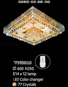 Đèn áp trần led vuông VN8018