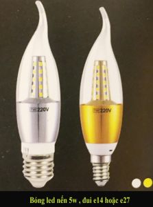 Bóng led nến 5w