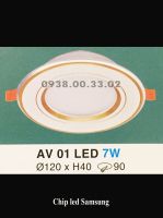 Đèn led âm trần 7w- 3 chế độ - AV01
