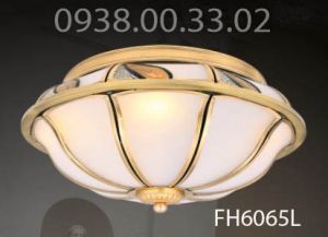 Đèn ốp đồng gắn trần trang trí cổ điển FH6065L