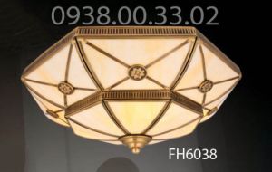 Đèn ốp đồng gắn trần trang trí cổ điển FH6038