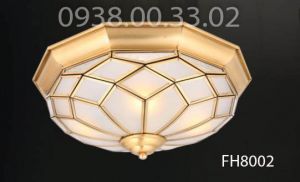 Đèn ốp đồng gắn trần trang trí cổ điển FH8002