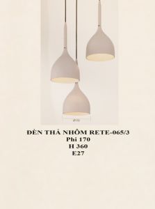 Đèn thả nhôm RETE065-3 trắng
